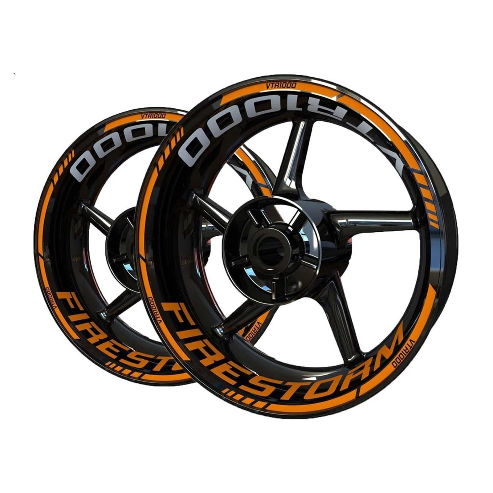 Motorrad-Radnabenaufkleber Motorrad-Felgenaufkleber Für Aprilia VTR1000 VTR 1000 Felgenaufkleber Radnabenaufkleber Reflektierende Felgenaufkleber Felgenrandaufkleber(Farbe 3)