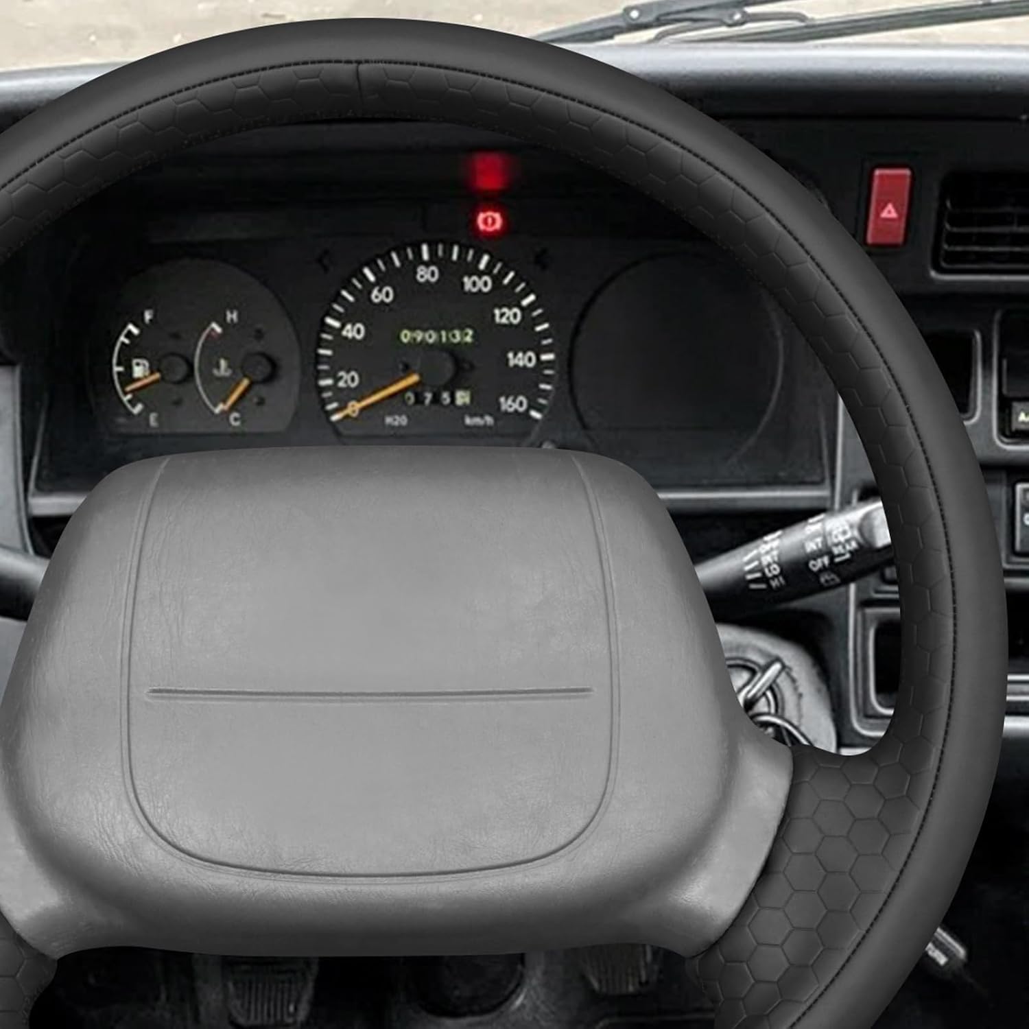 MEWANT Hand Sewn 3D Style Steering Wheel Cover Wrap for Toyota 4Runner 1996-1997/Avalon 1996-1999/Tacoma 1995-2000 Steering Wheel Accessories for Toyota