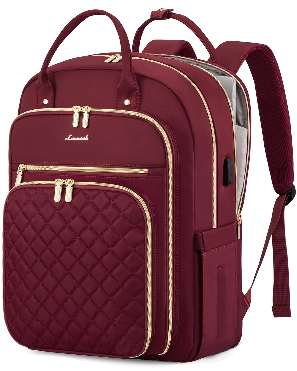 LOVEVOOK 17" Laptop Backpack for Women with Laptop Compartment, Water Resistant Travel Work Backpacks Purse Stylish College Business Teacher Nurse