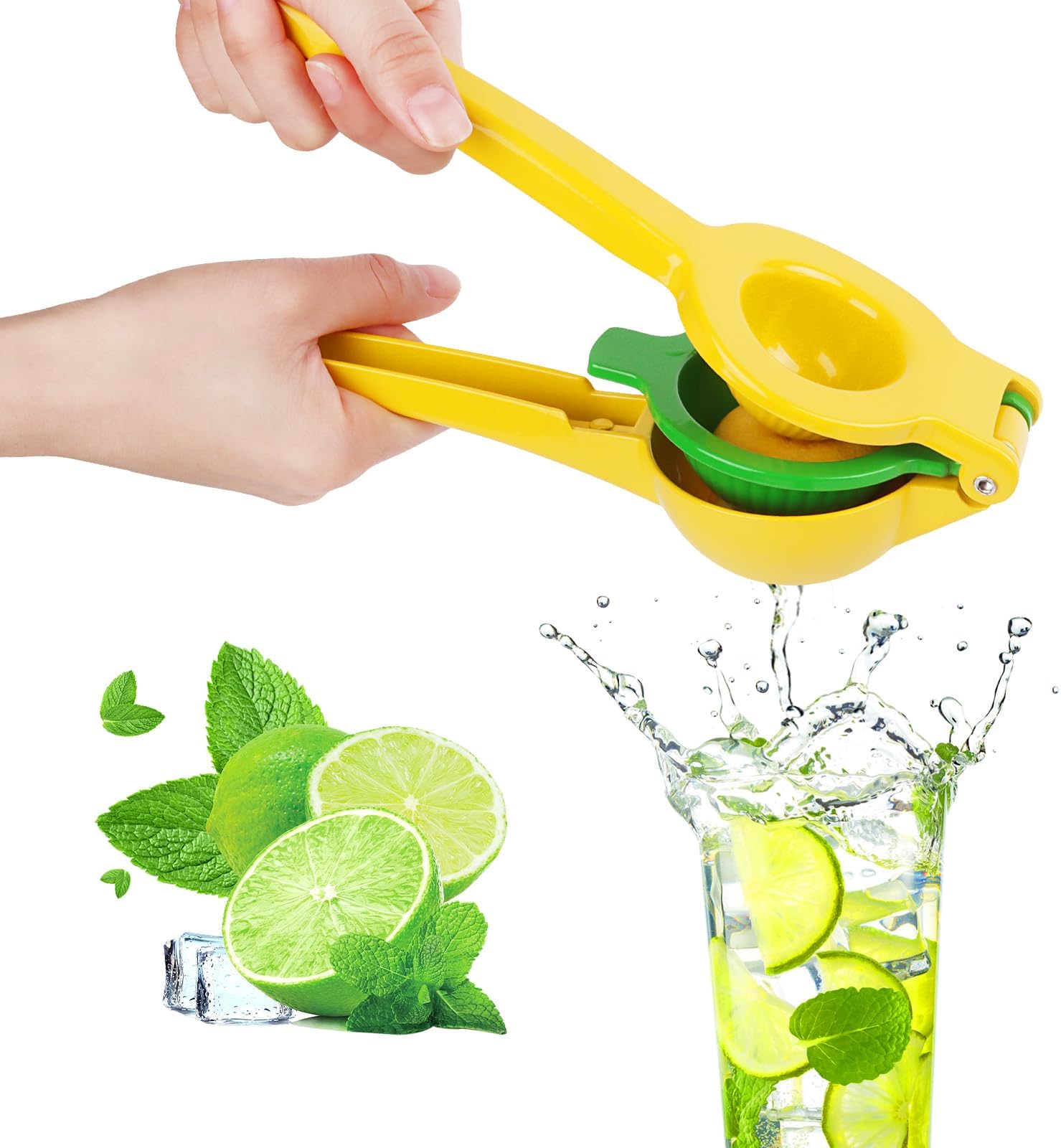 Manuelle Zitronenpresse Aus Metall - Robuste Zitruspresse Mit Gebogenem Griff