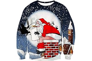 Idgreatim Unisex Ugly Christmas Crewneck Sweatshirt: The Perfect Political Statement for the Holidays