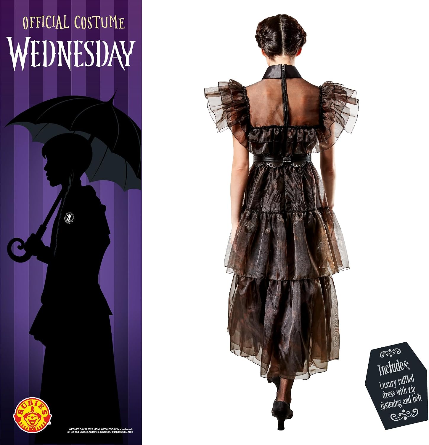 Rubie's Women's Wednesday Rave 'n Dance Costume Dress