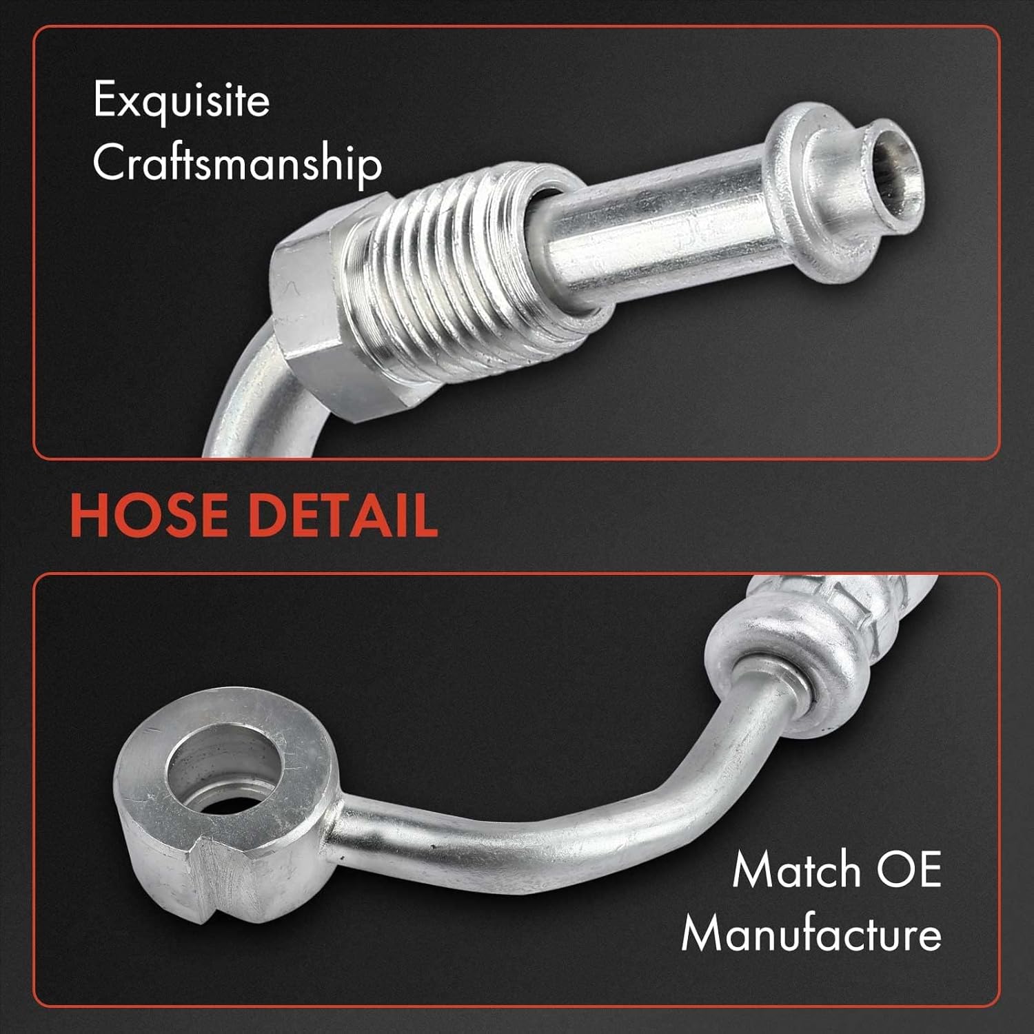 A-Premium Power Steering Pressure Hose Line Assembly Compatible with Hyundai Accent 2001-2005 & Dodge Verna 2004-2005, 1.6L, Pump To Rack