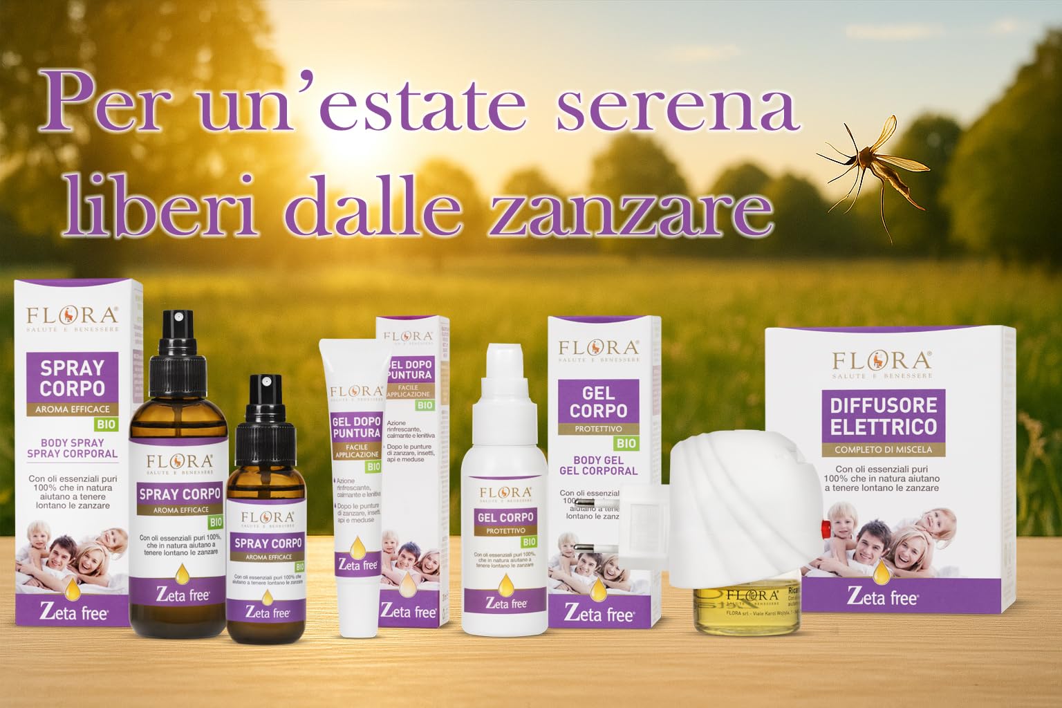 FLORA Gel Dopo Puntura Zeta Free pack da 3 Pz da 20 ml BIO‑ICEA – Sollievo Immediato con Aloe, Malva, Liquirizia & Lavanda, Azione Calmante Rinfrescante • Lenitiva su Punture di Zanzare, Api, Meduse