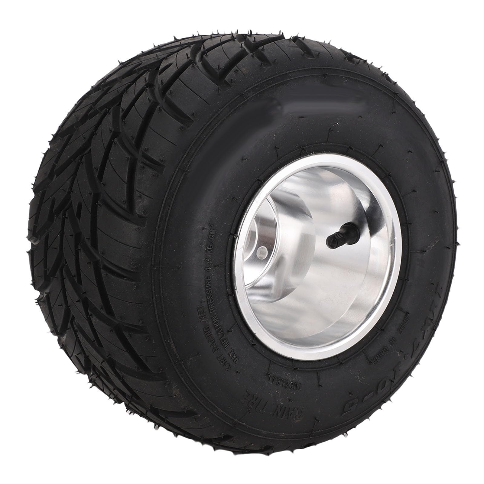 Akozon Go-Kart-Reifen mit Felge 11 X 7,10–5, Solide Hinterradbaugruppe für ATV UTV SxS Golfwagen