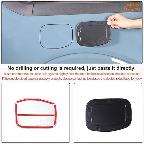 Miniatura 4 de Aunginsy Cubierta protectora para tapa de depósito de gasolina compatible con Ford Maverick 2022-2024 Accesorios