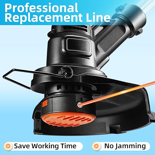 Miniatura 6 de Hilo para Cortadora de Maleza, Eventronic 080 Línea de Recortadora de 890 Pies, Línea de Recortadora para Reemplazo Universal, Hilo Redondo para