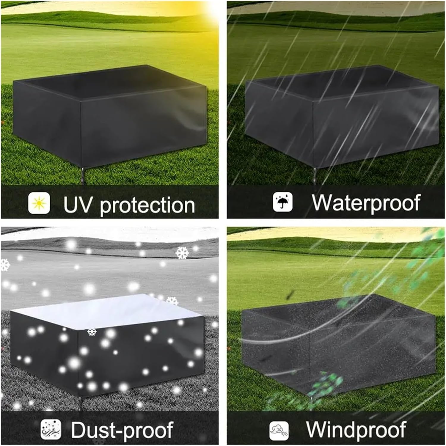 Pool Table Cover 1 Piece Outdoor Full Billiard Ball Solid Color with Drawstring Dust Cover(Green)