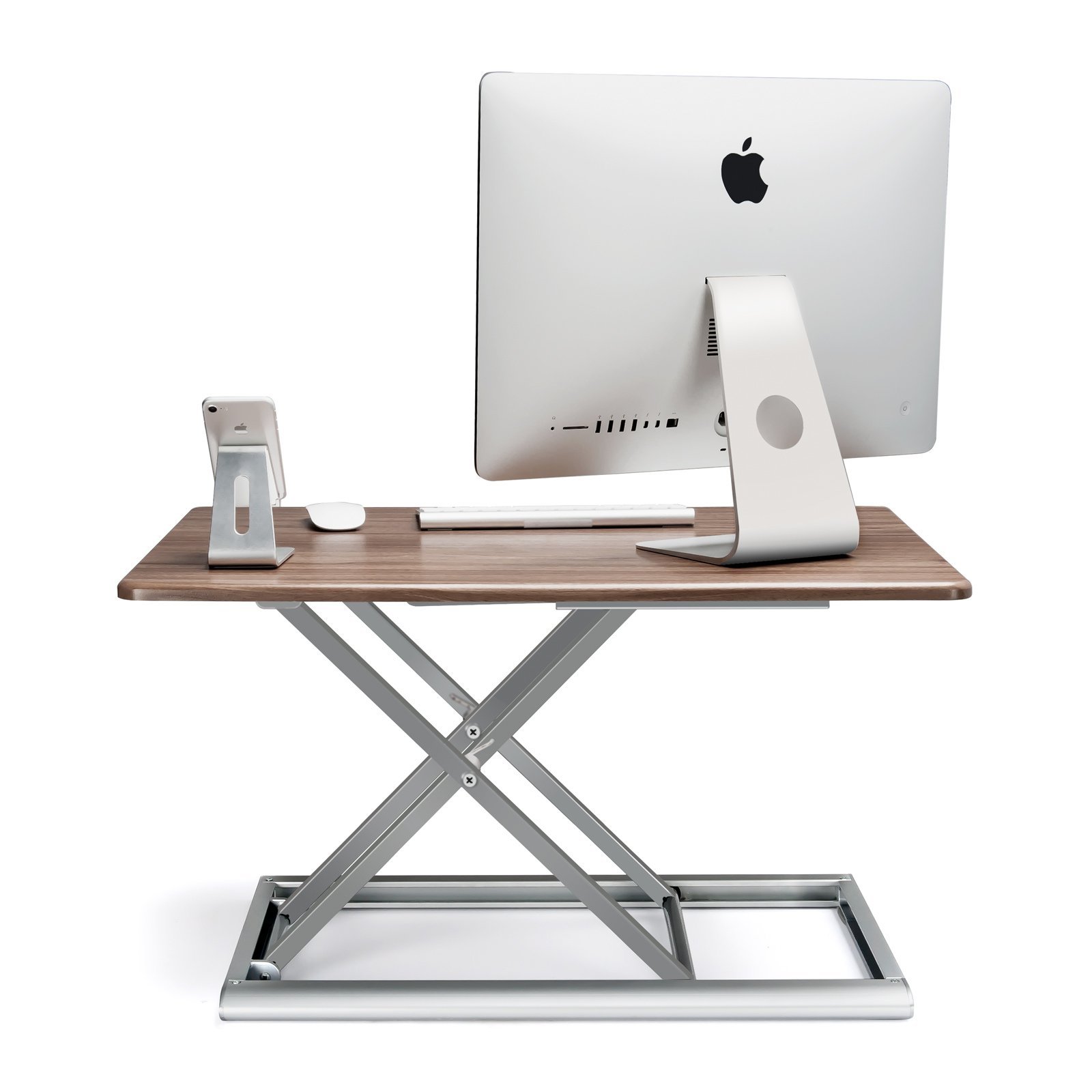 thingyclub® Conversor de escritorio de pie con altura ajustable sentarse a soporte para portátil y monitor, 765 x 51 mm superficie de trabajo