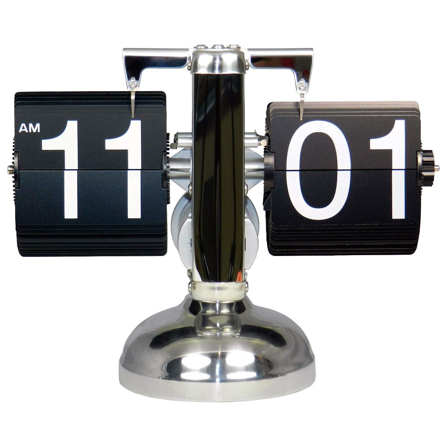 Framan Flip Clock Retro Relojes de Sobremesa Modernos. Cuarzo, Base de Metal y láminas de plástico