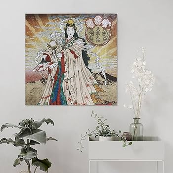 Amazon.co.jp: 日本神話アマテラスポスターキャンバスポスター
