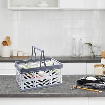 MSYU 3 Pack Collapsible Storage Crates with Handles