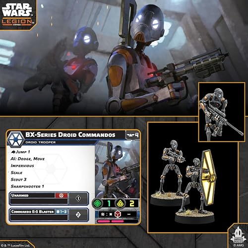 Asmodee | Star Wars: Legion BX-Series Droid Commandos | Miniatures Game | Ages 14+ | 2 Players | 90 Minutes Playing Time - 6