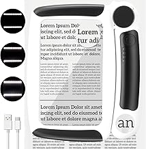 5X 20X 45X Folding Magnifying Glass with Light, Rechargeable Page Magnifier with 3 Light Modes, 20 LED Lights, Clean Cloth Gift for Seniors Reading Coins Inspection (Black1, Round)