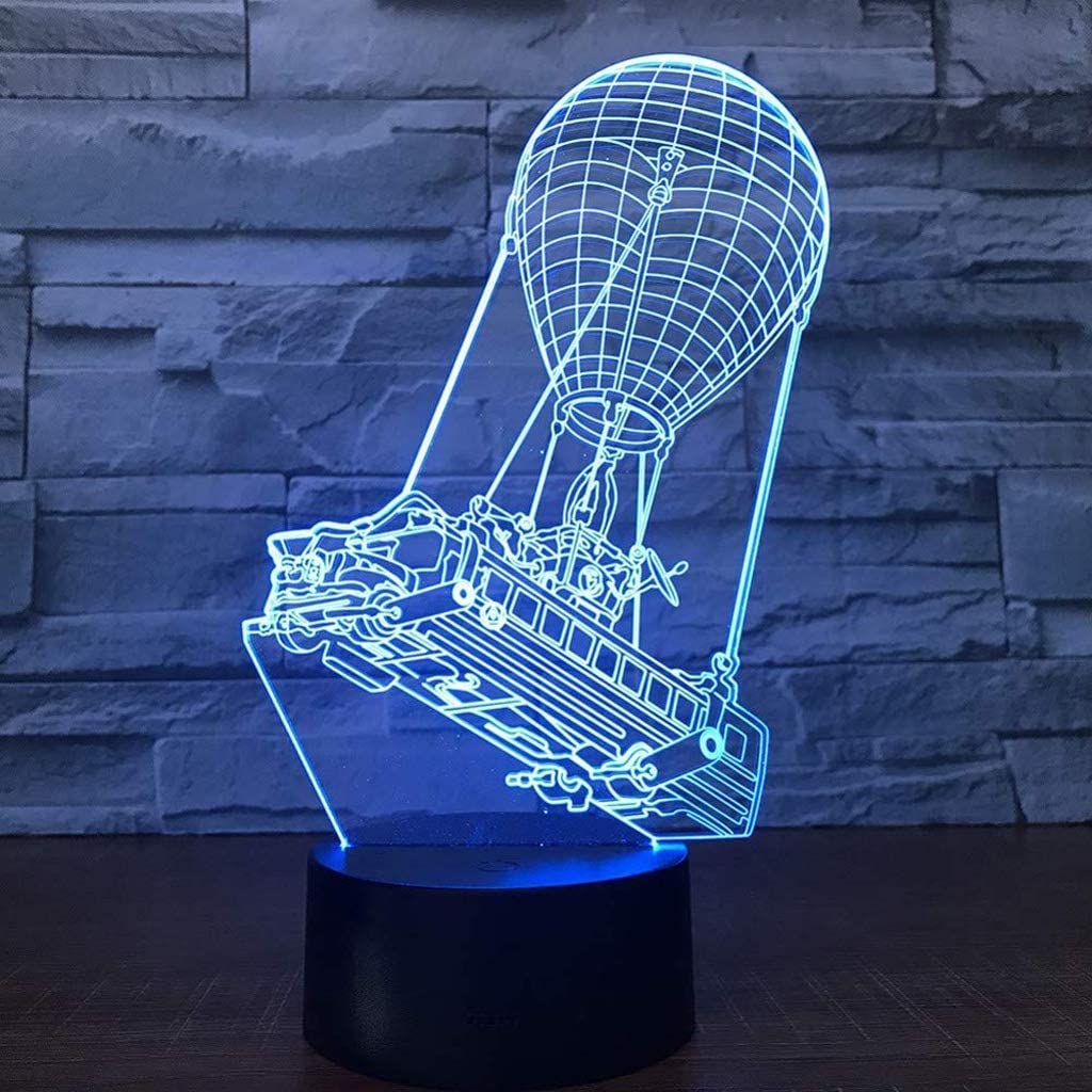 3D kolorowa lampka nocna USB, sypialnia kreatywna lampka nocna w akademiku