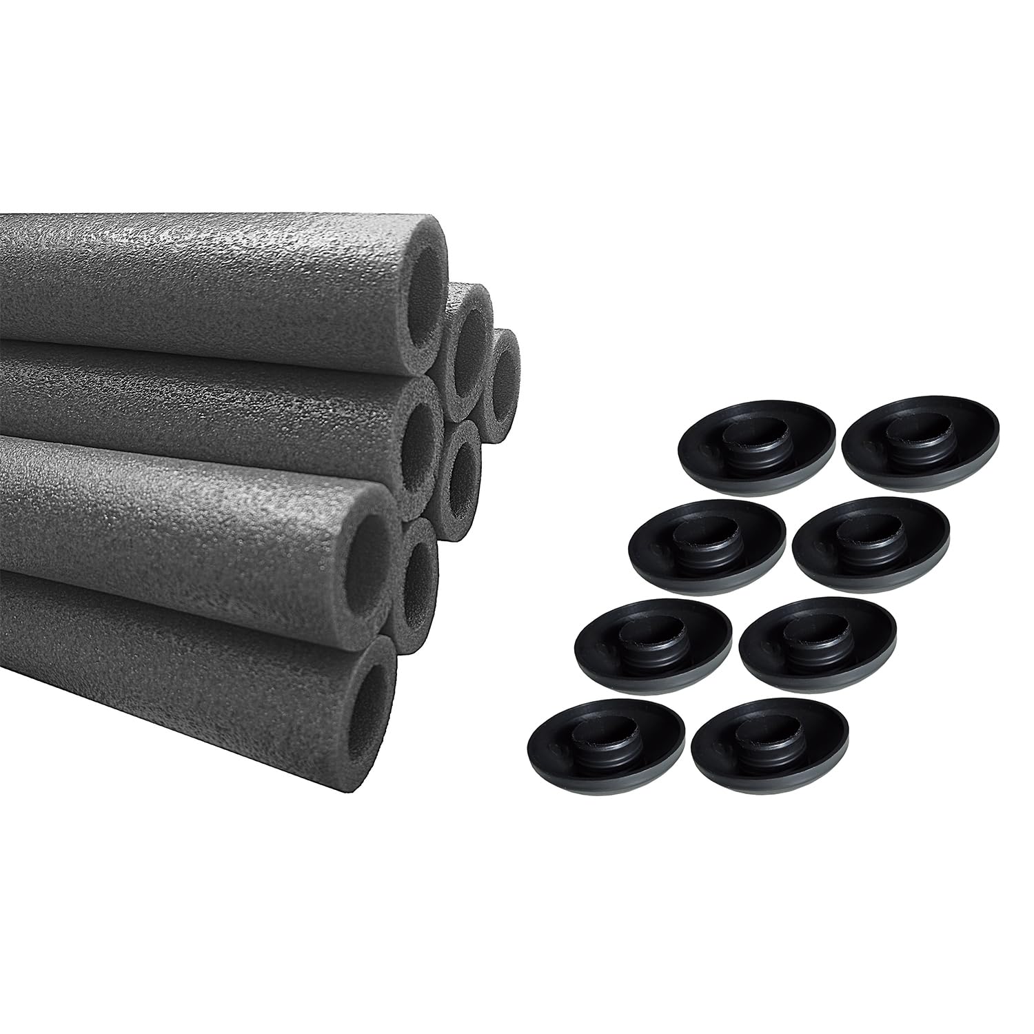 Tubi In Schiuma Per Trampolino - 8 Pezzi Verdi, Copertura Protettiva Per Aste, Gommapiuma Anti-Urto - Foto 10