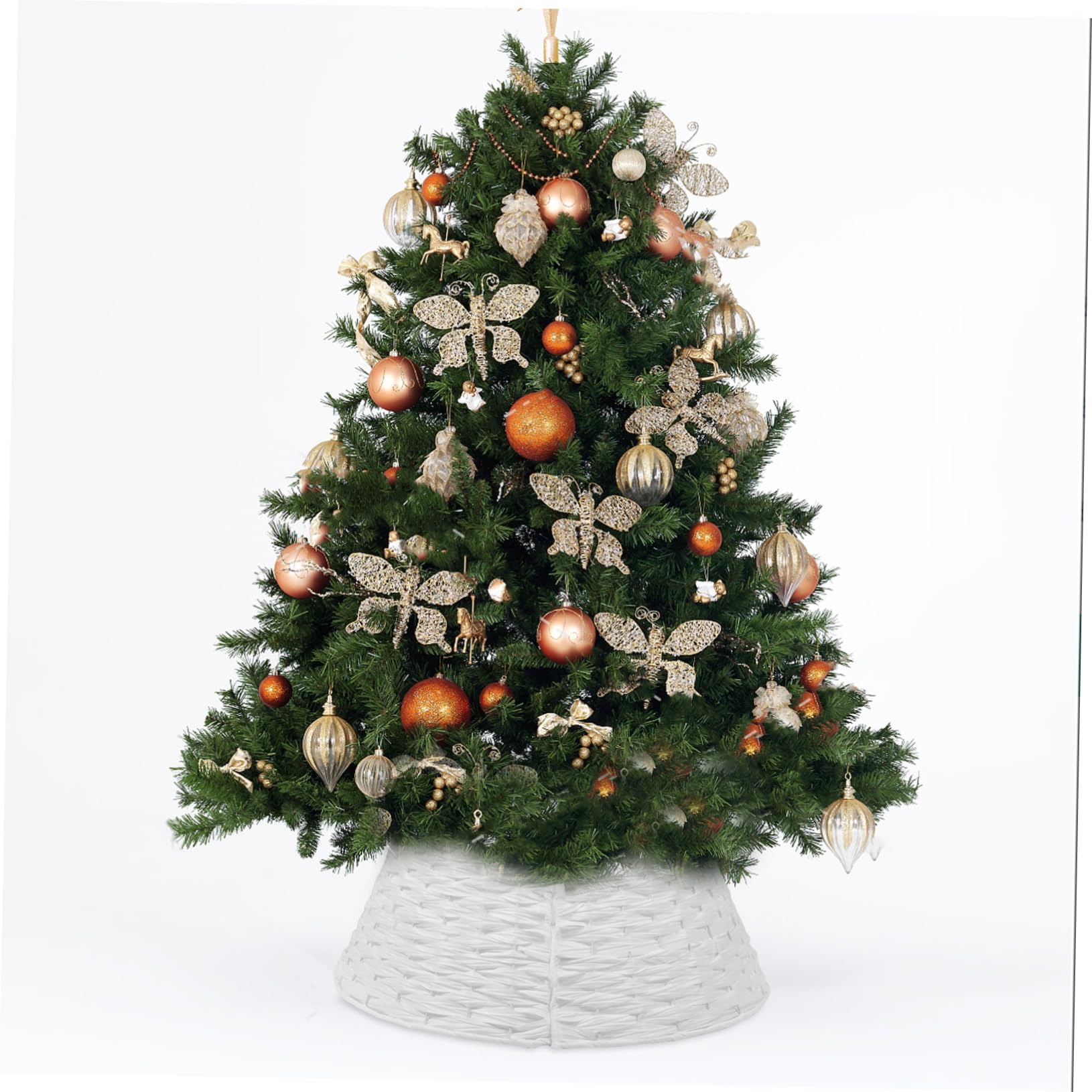 Collare Per Albero Di Natale Intrecciato Gonna Per Albero Di Natale Riutilizzabile e Utile Trama Intrecciata Mano Design Delicato e Semplice Stile Rustico Comodo e Pratico Da