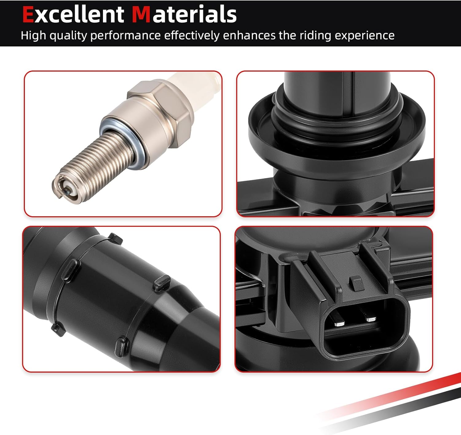 3x Ignition Stick Coils & Spark Plug For Yamaha 2016-2024 YXZ1000R SS SE 2HC-82310-00-00