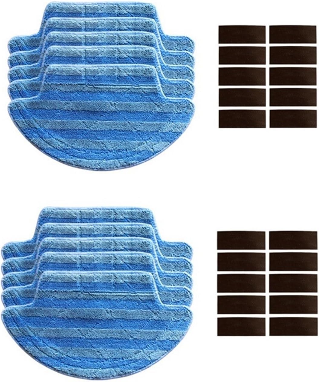 HEPA Filter Side Brush Primary Filter Mop Cloth Compatible for Ilife V55 Pro Robotic Vacuum Cleaner Parts (Color : E)