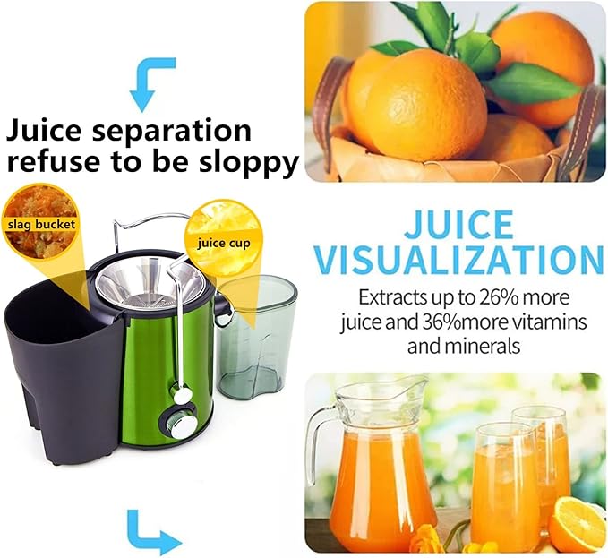 Extractor de Jugos Prensado en Frío Boca Ancha 250W Capacidad 0.45L miniatura 6
