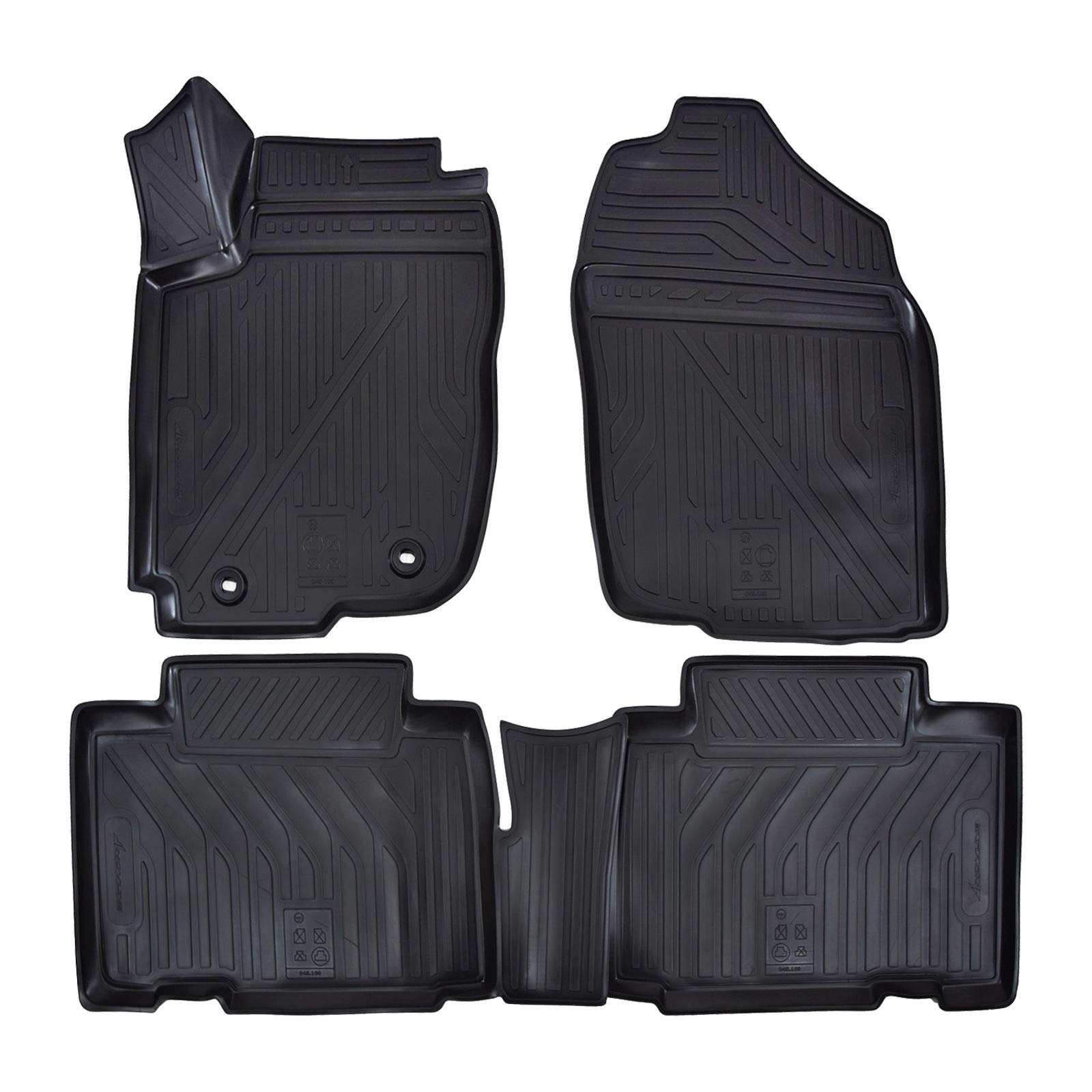 Tappetini Auto TPE Per Fiat Tipo Dal 2015 - Kit 4 Pezzi Antiscivolo Inodore