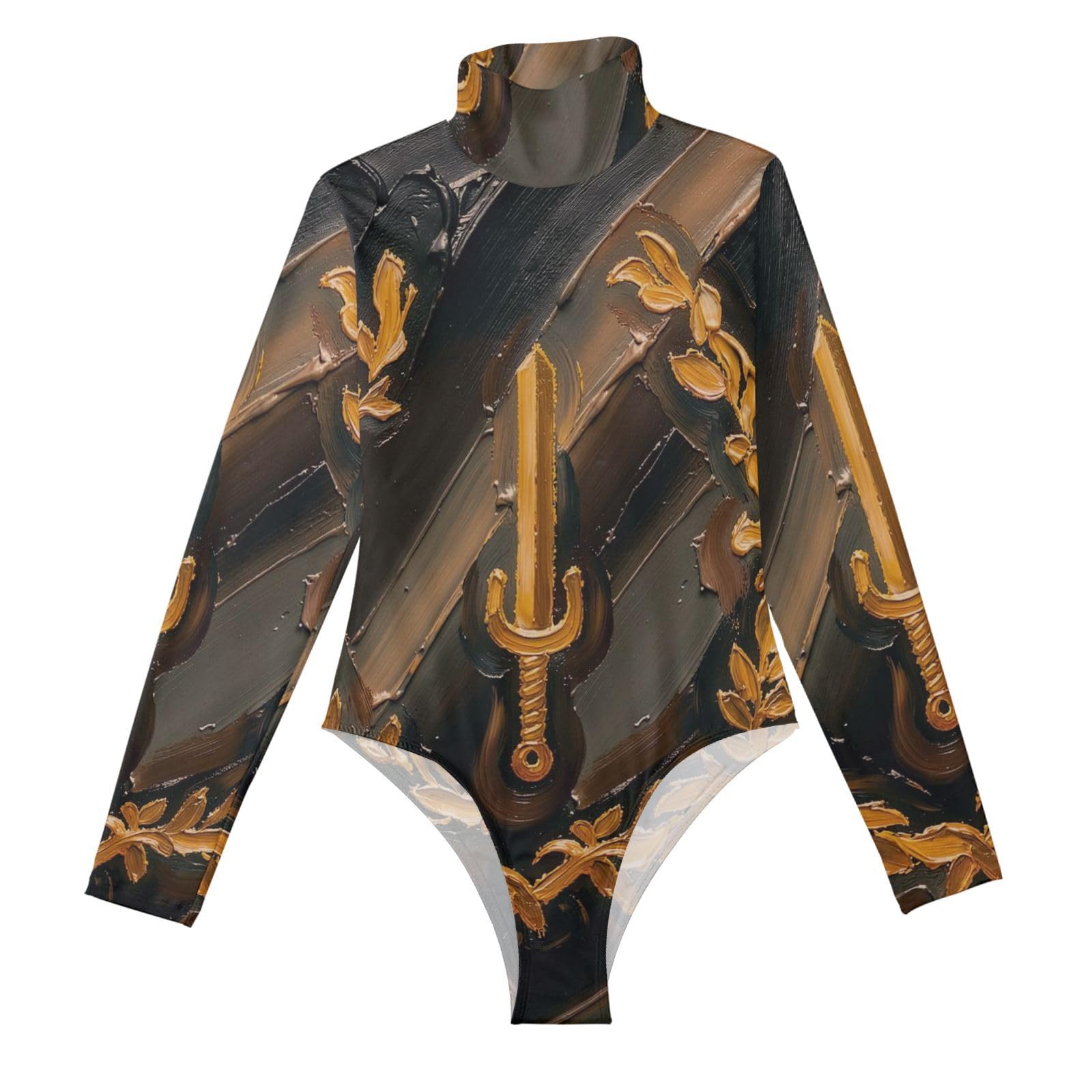 Body de cuello alto GuoChe con acabados premium y diseño de herencia 8