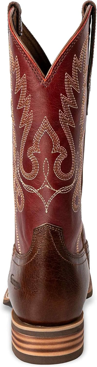 Women Western Boots Hand Painted, Square Toe, Full Grain Cowhide, 4-Layer Composite Sole(PLT203607) - Image 6