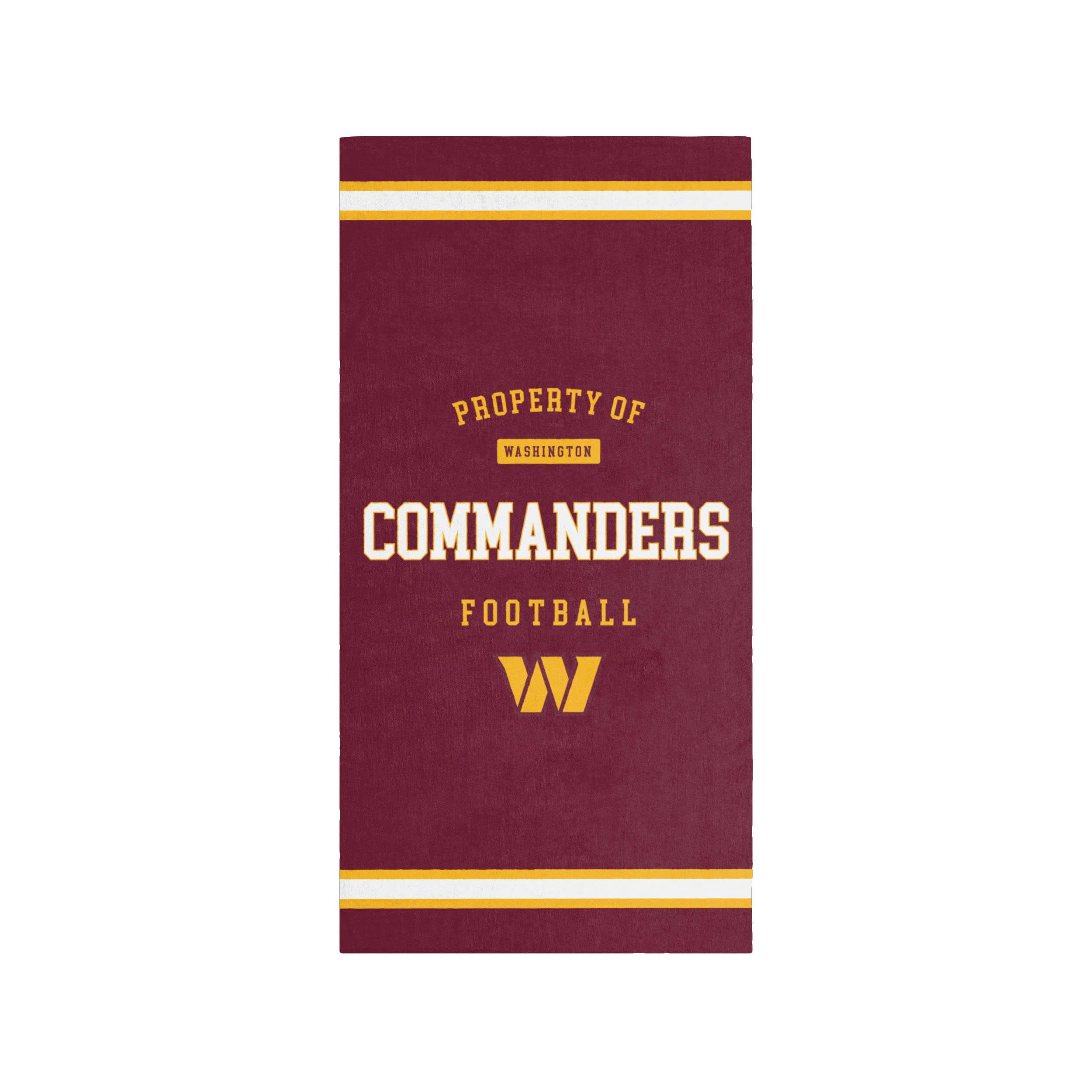 Foco Property Of Washington Commanders Nfl Beach Towel