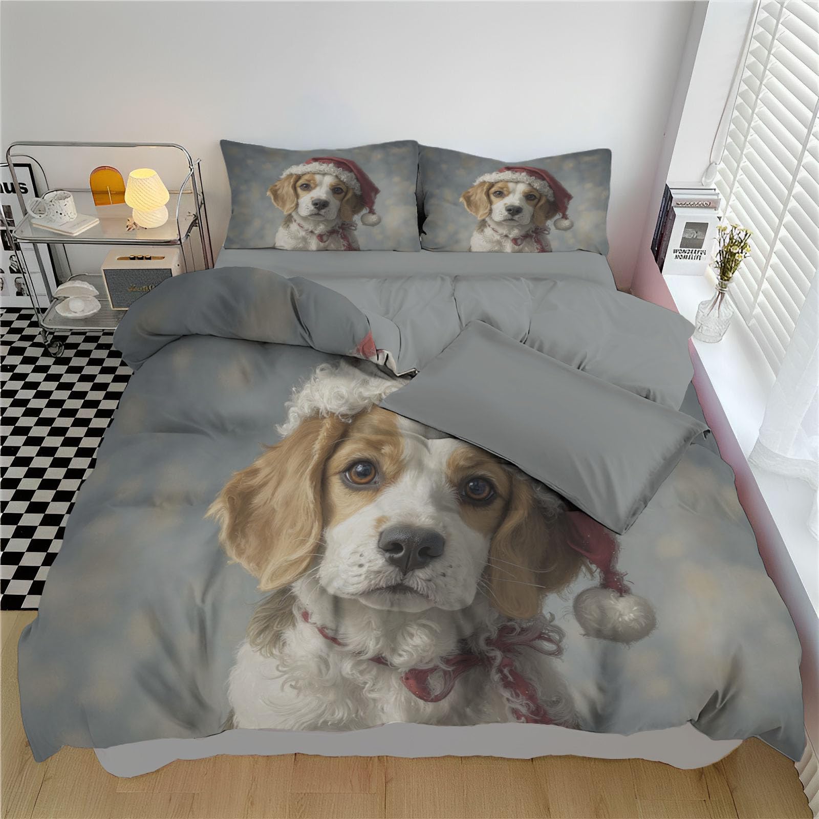 Housse de couette 220x240 cm zippée en microfibre pour un lit double toujours impeccable