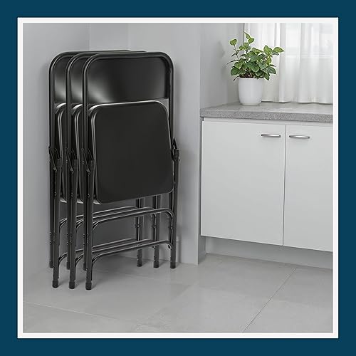 Miniatura 49 de OEF Furnishings Triple Brace Silla plegable de acero, azul Azul,Beige,Negro -,Marrón,Gris,https://www.amazon.com/dp/undefined