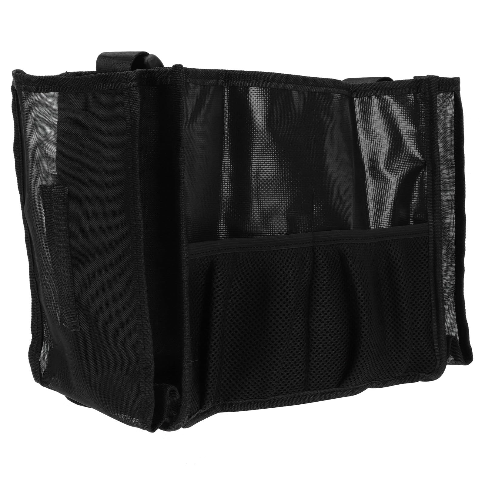 Borsa Porta Trucchi Donna Grande Capacità in Garza Nera, Portatile e Pratica per Trucco Professionale e Organizzazione Pennelli da Viaggio