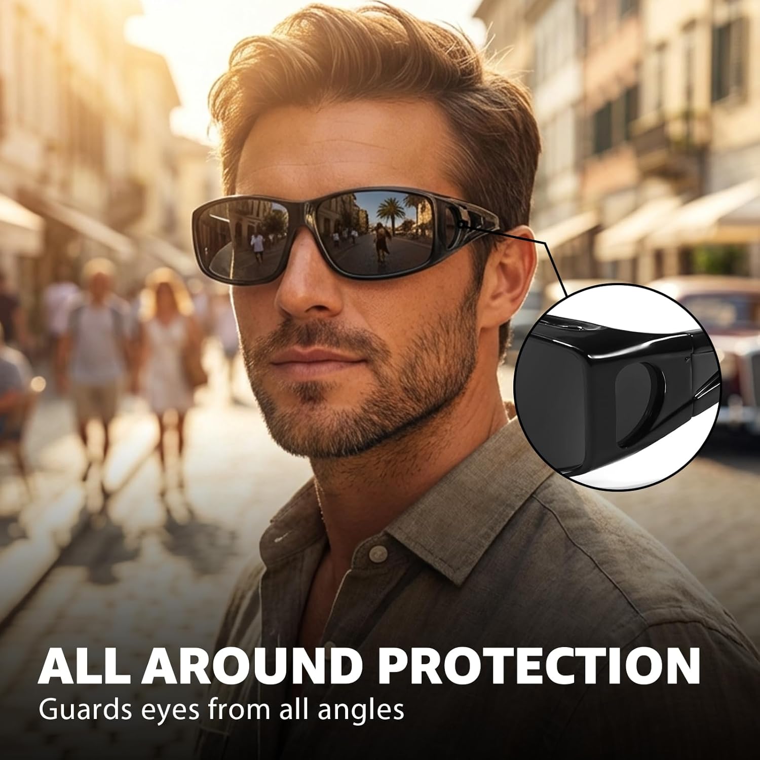 Myiaur Over Glasses Sunglasses for Men Women, Polarized Fit Over Sunglasses UV400 Protection, Anti Glare for Driving Outdoors - Image 2