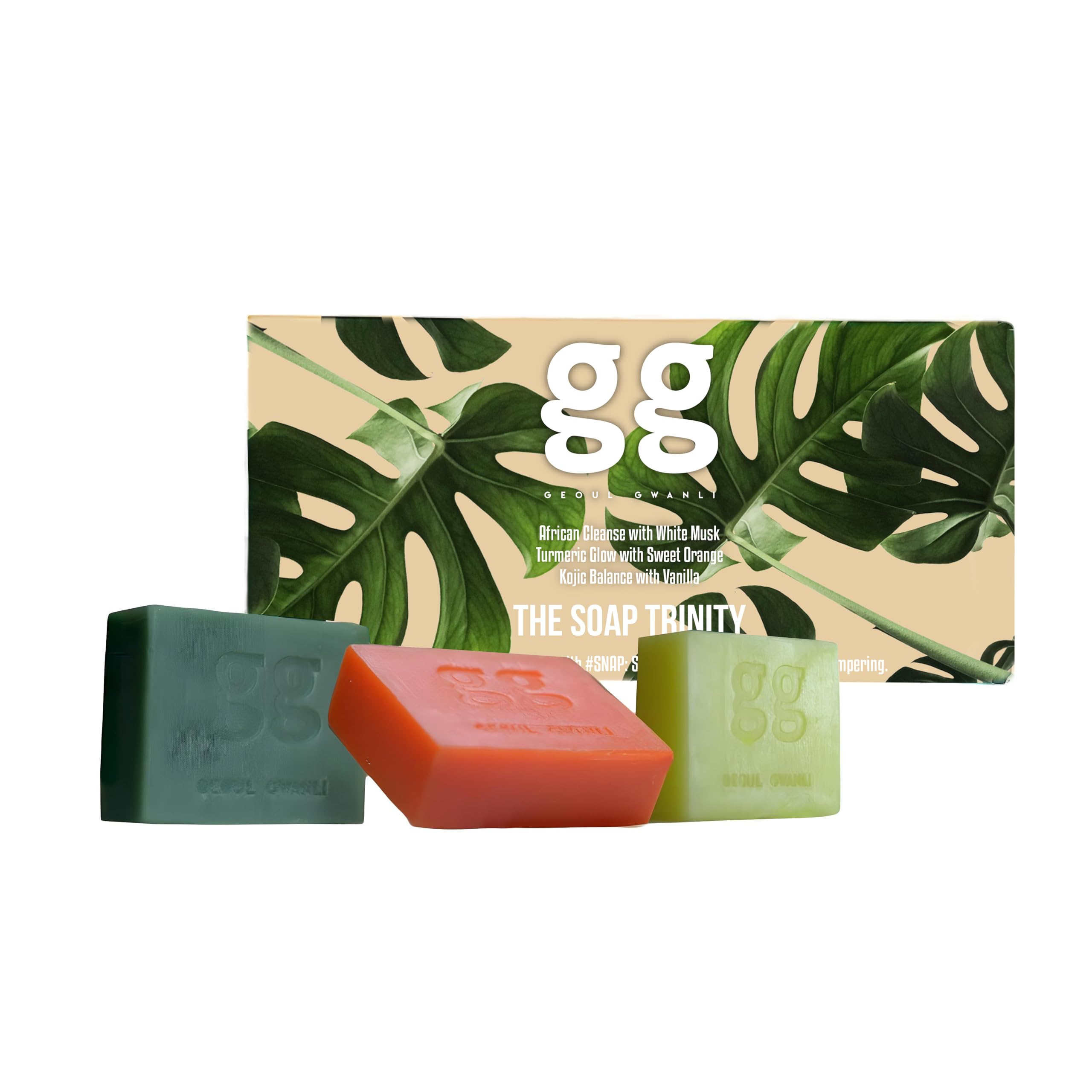 Soap Trinity - African Black Soap Gift Set, 1 g (Pack of 3)