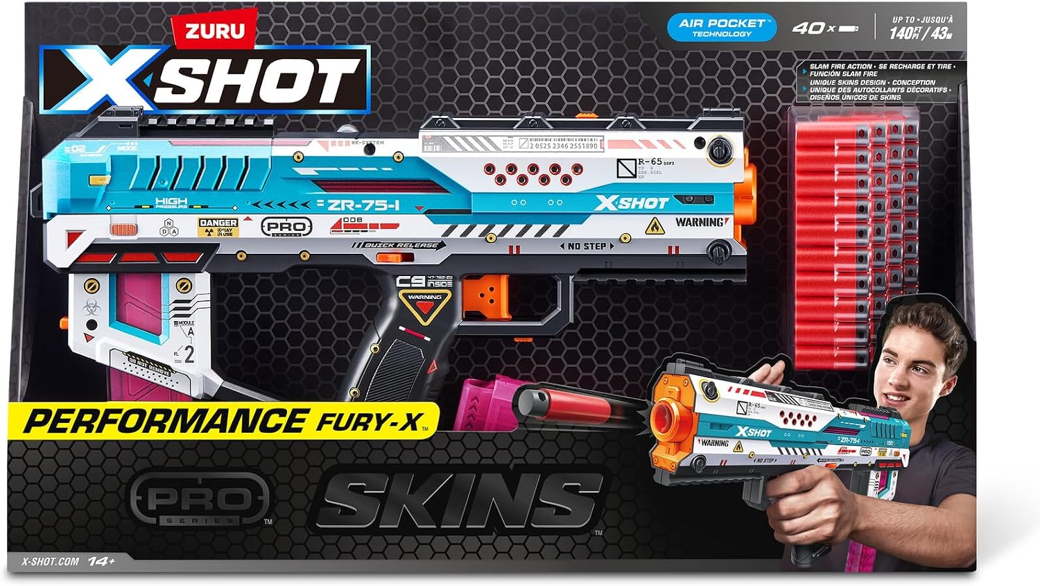 Skiresa X-Shot Pro Skins Fury x C/40 Darts