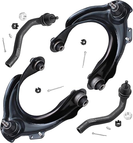 Miniatura 86 de Detroit Axle - Kit de 4 brazos de control delanteros para Chrysler 300 Dodge Challenger Charger Magnum, 2 brazos de control delantero inferiores con