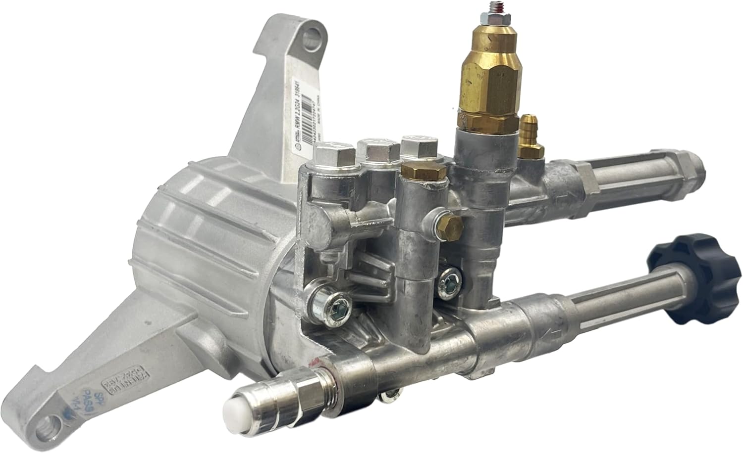 AR Annovi Reverberi RMW22G24-EZ-SX Replacement Left-Handed Pump. 2400 PSI, 2.2 GPM, 166 Max Bar, Easy Start Valve, Thermal Relief Valve.