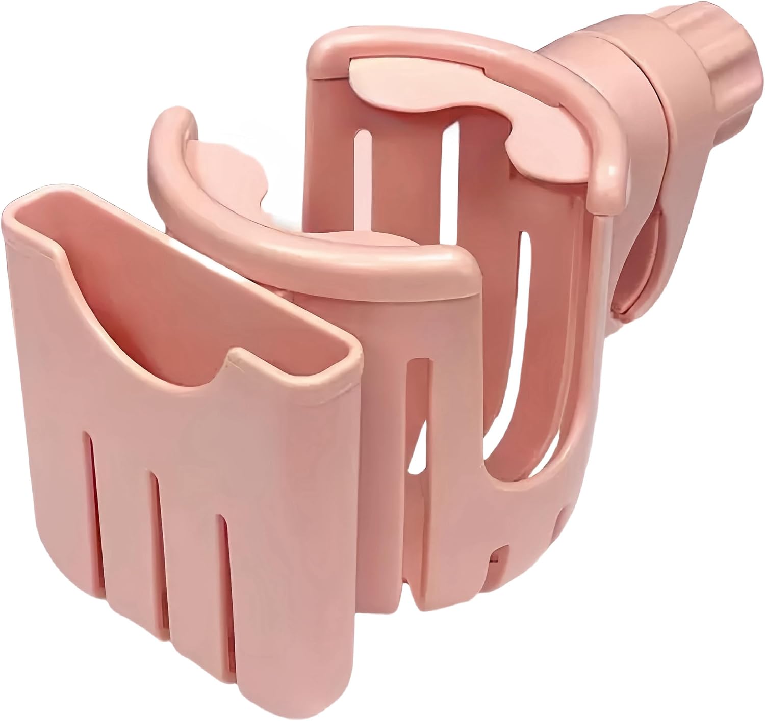 2-in-1 Water Bottle & Phone Holder for Bike - Stroller Cup Holder (Pink)