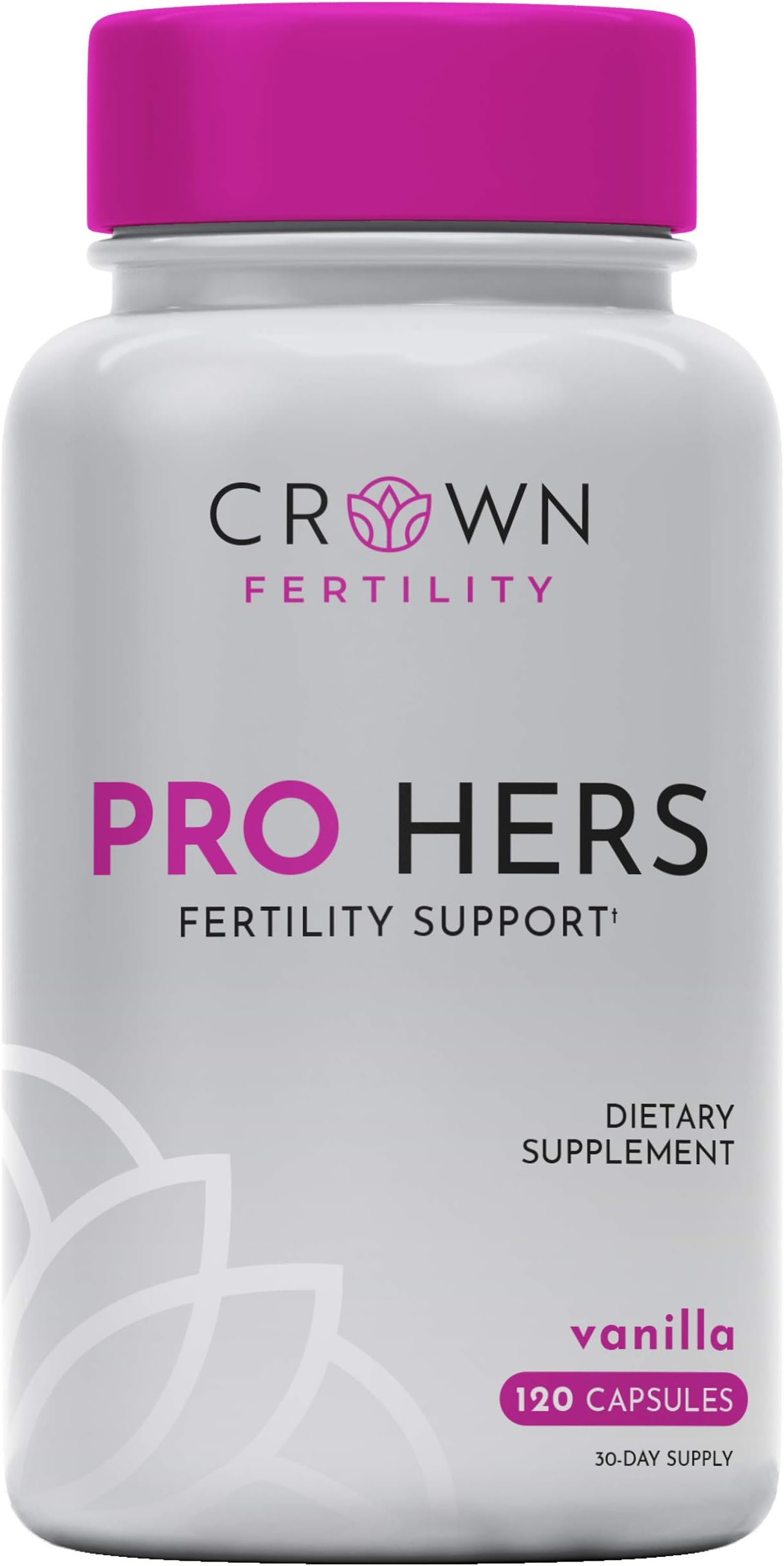 PRO HERS Female Fertility Supplement to Increase Conception and Fertility Support by Helping Aid Egg Quality- 120 Capsules (30-Day Supply) - Packaging May Vary