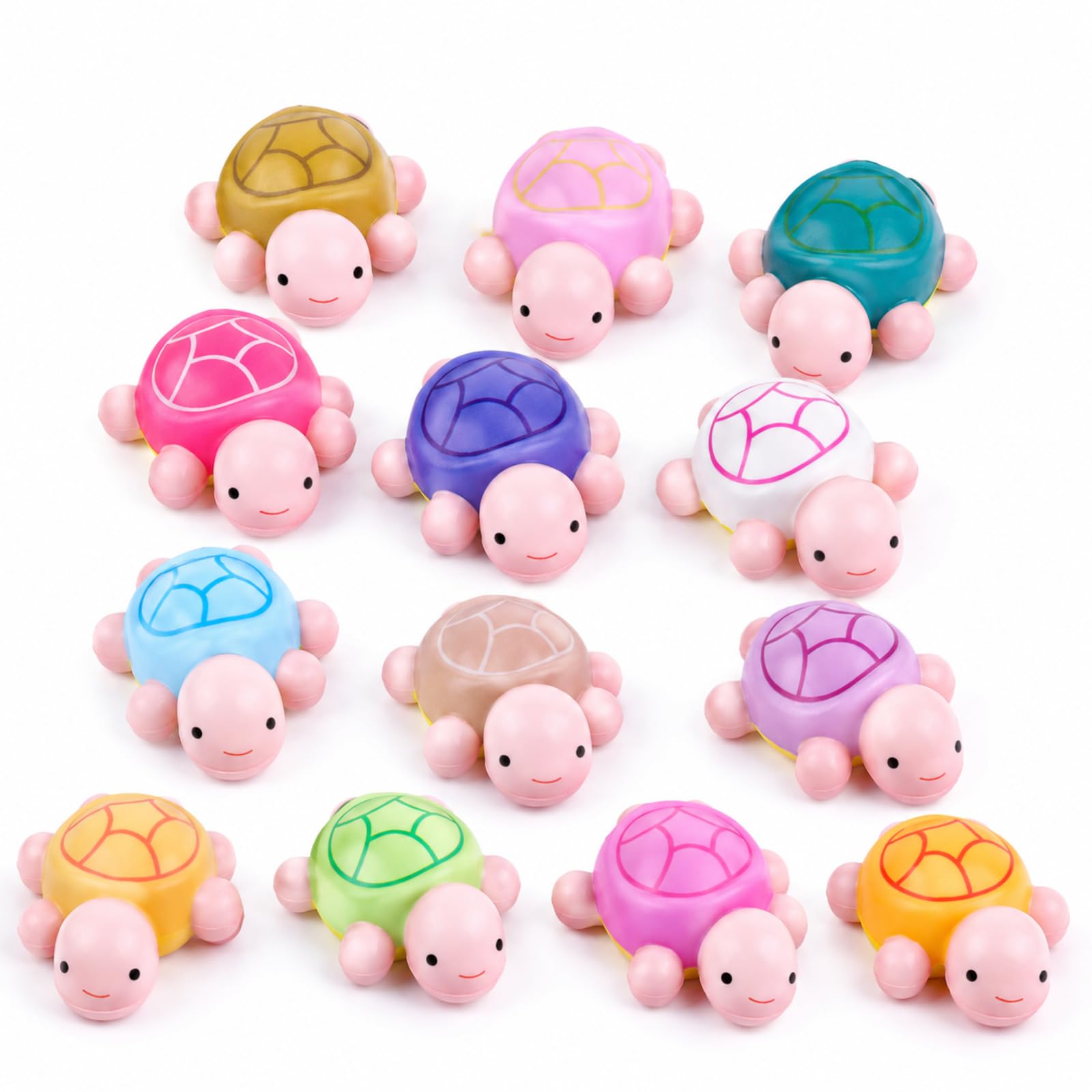 12 Pcs Turtle Squishy, Slow Rising Squishies for Stress Relief and Focus Enhancement, Office and Classroom Sensory Tools, 9 cm Soft Squeeze Ornamentss for Youth and Adults