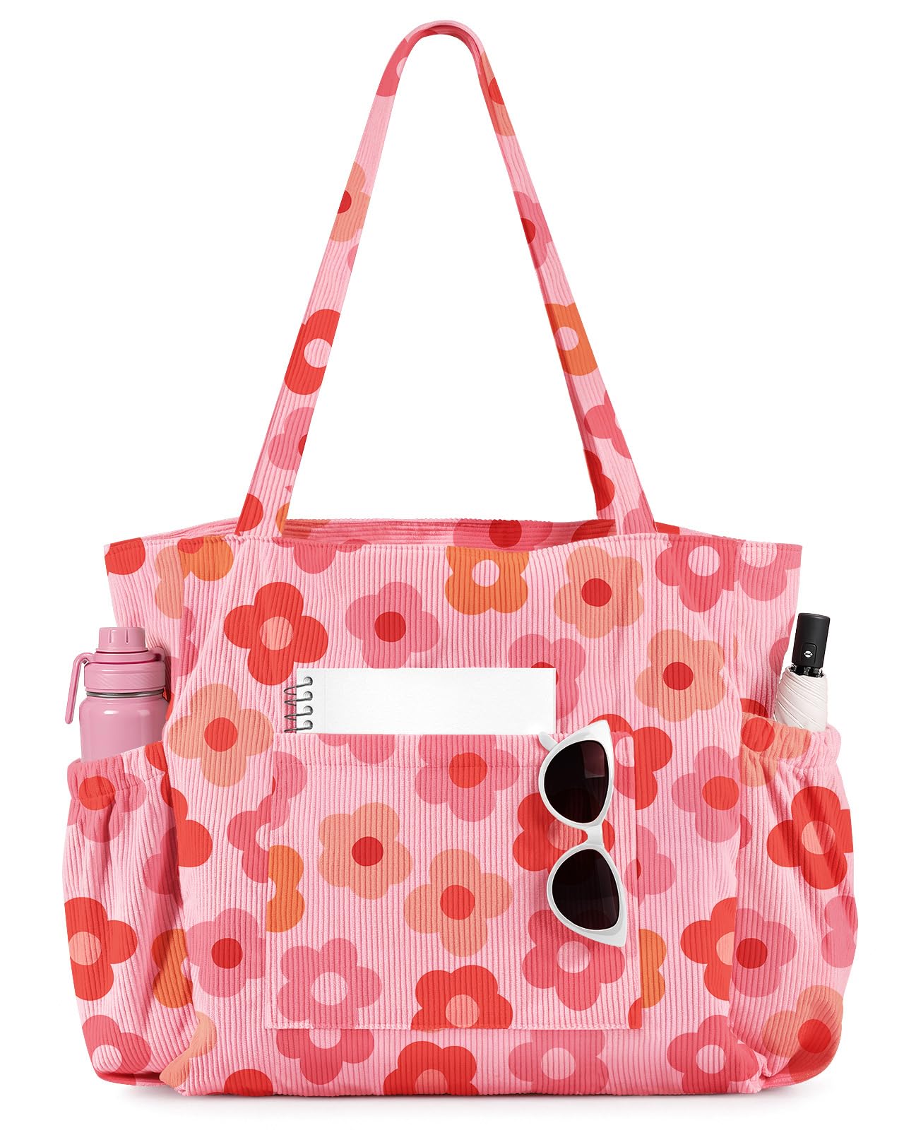 Miss Adola Large Corduroy Tote Bag - travel totes | Mubboo