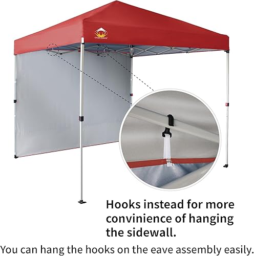 Miniatura 167 de CROWN SHADES - Toldo desplegable de 10 x 10 pies con 1 pared lateral, tienda de campaña de playa que se arma con solo presionar un botón, glorieta