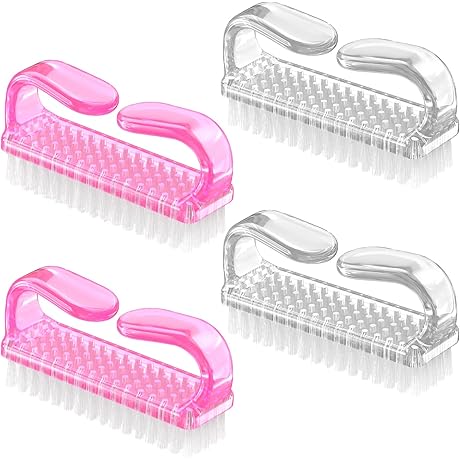 Larbois Hand Fingernail Brush Cleaner Scrubbing Kit for Pedicure and Nail Care