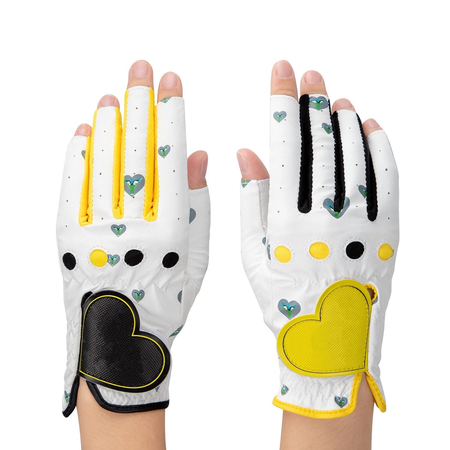 Guanti Golf Donne Sinistra e destra Sport traspirante 2 Pz/Paio Design senza dita Guanto da golf for Lady