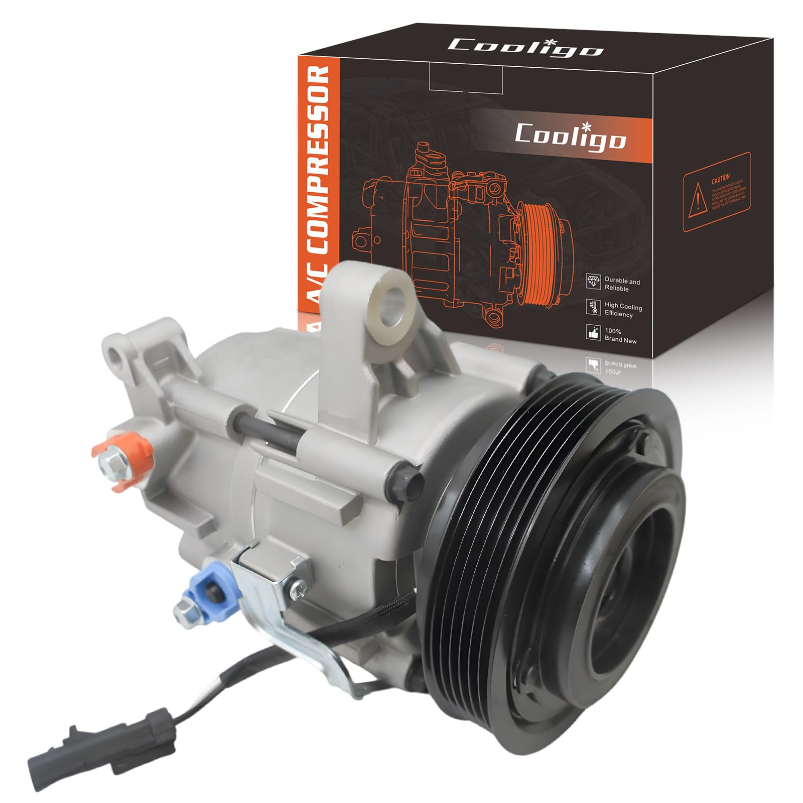 AC Compressor with Clutch for Liberty 2006-2008,for Nitro 2007-2008 3.7L