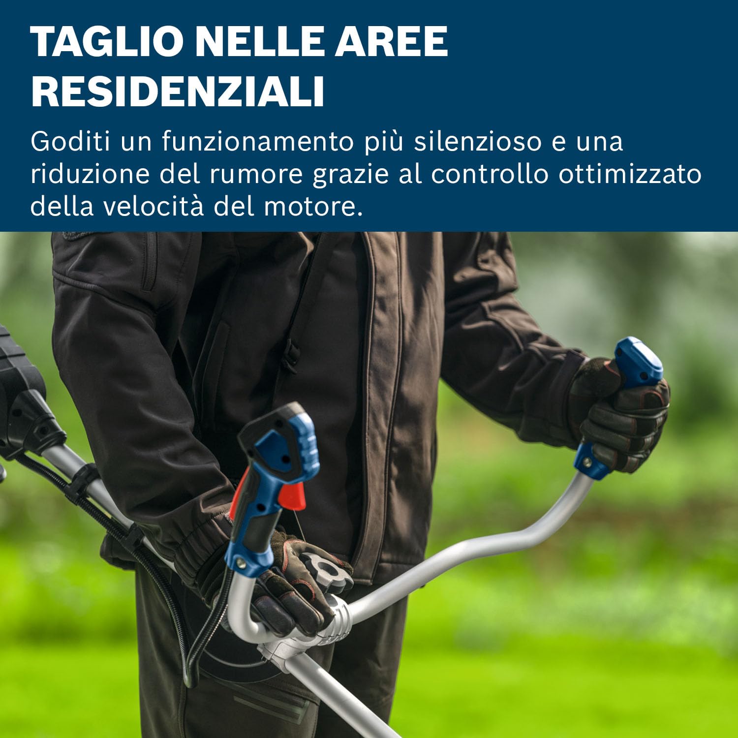 Bosch Pro Decespugliatore a batteria GFR18V-25 BH senza batt./caric. | motore brushless 600 W, taglio con lama: 25 cm, taglio con filo: 40 cm