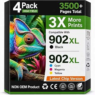 Compatible Ink Cartridges Replacement for HP 902XL 902XL Black
