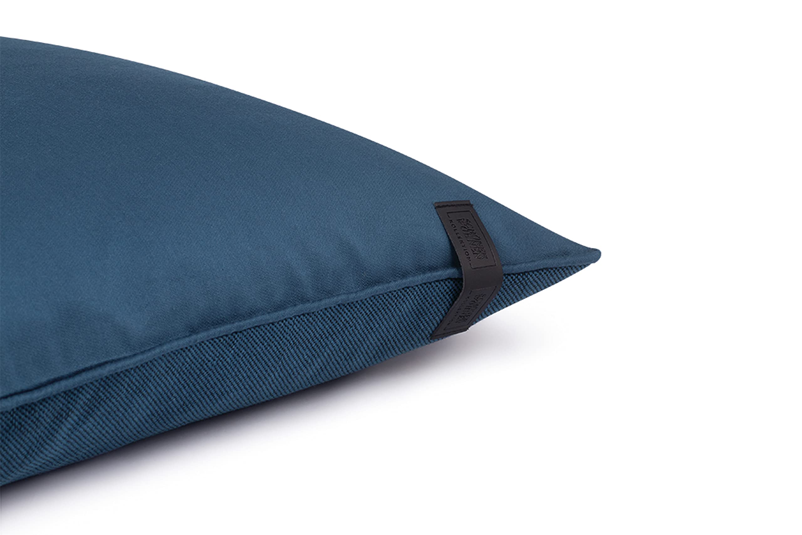 Schöner Wohnen Kollektion Set di 2 federe per cuscino Soft - Federa per cuscino 45 x 45 cm in cotone - Cuscino decorativo blu - Federa per cuscino senza imbottitura - Cuscino per divano lavabile e di