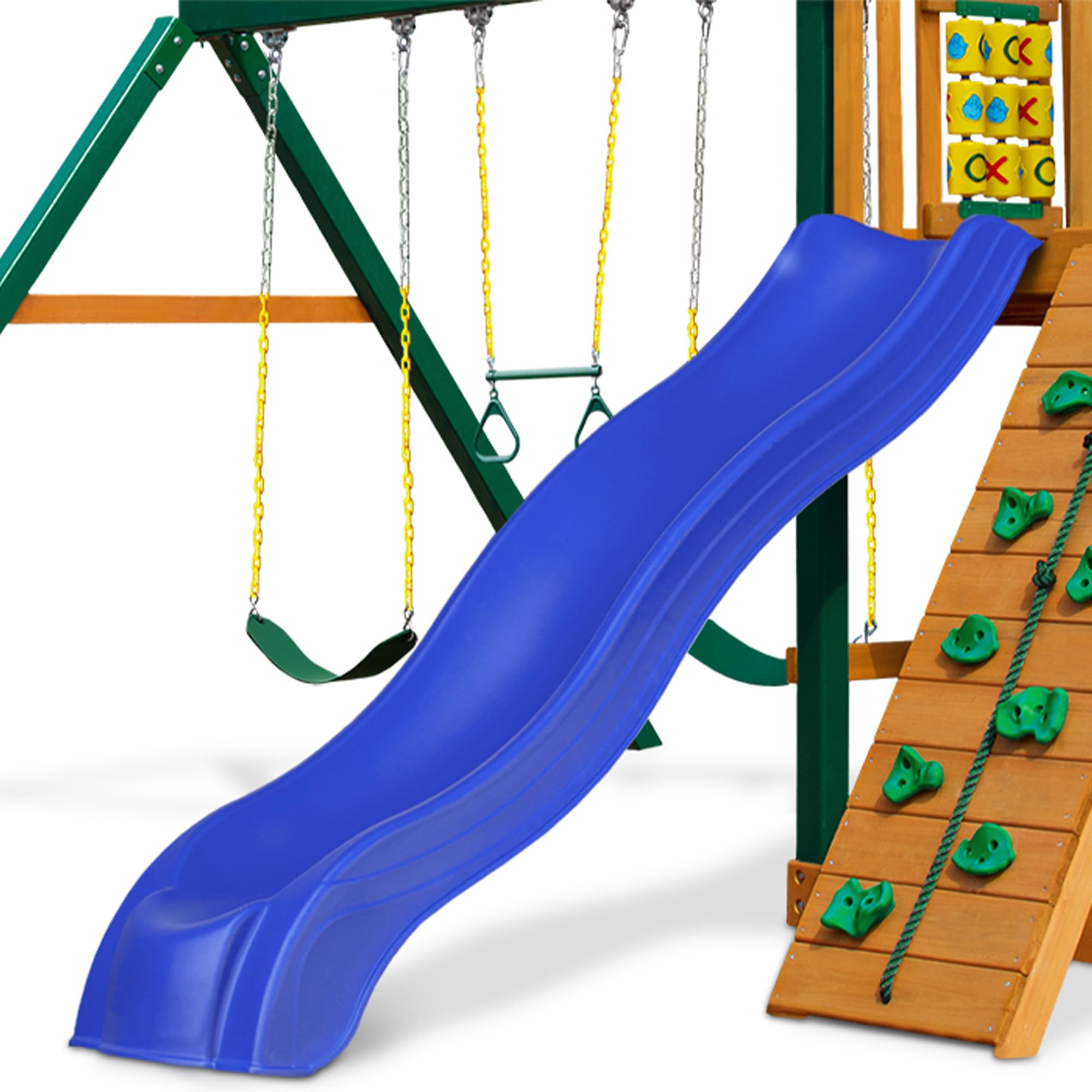H&amp;O × NW  SLIDE-SIDETOP25 7 ft Sidewinder Hook Left Tube Slide - SwingSetMall.com