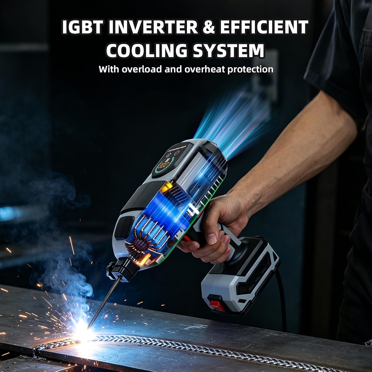 Portable Welding Machine, Compact Electric Welder for Indoor | Portable Electric Welding Machine 120A 110V