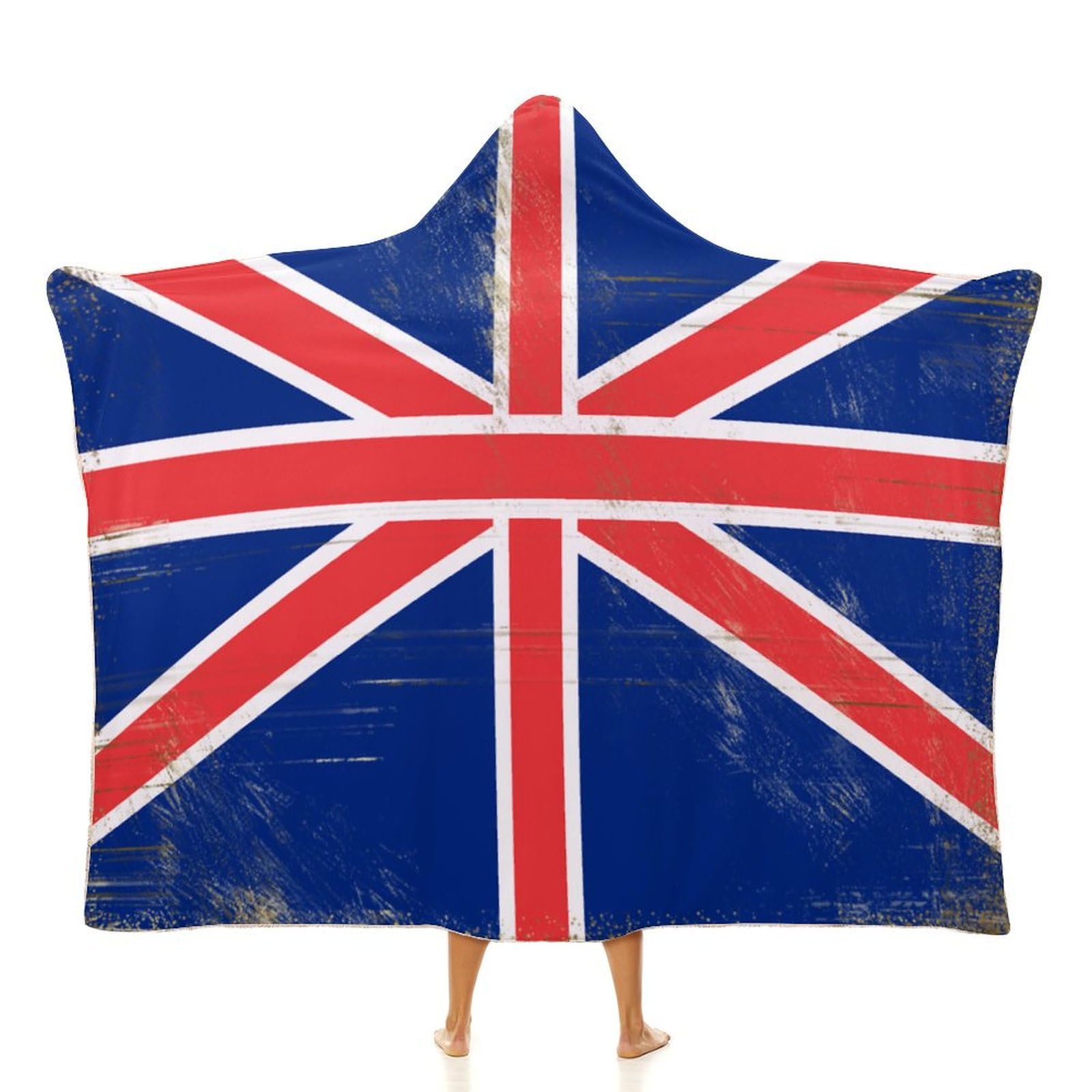 Plaid à capuche vintage Royaume-Uni pour vos soirées canapé